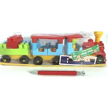 ostatní stavebnice Kraftika Stavebnice "Kouzelný vlak", 31 dílů