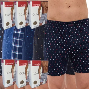 Podprsenka CORNETTE boxerky COMFORT volné šortky bavlna mega pohodlné 6 kusů 6 ks 4XL