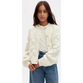 Dívčí svetr GAP dětský svetr béžový bavlna velikost M