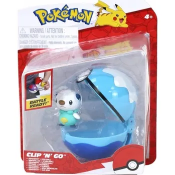 Pokémoni Clip 'n' Go Figurka Ottaro a Potápěčský Míč - PKW4158