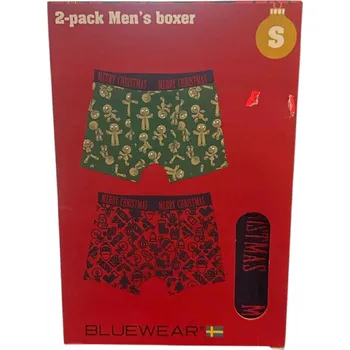 Boxerky PÁNSKÉ BOXERKY S VÁNOČNÍM MOTIVEM BLUEWAER 2 PÁRY S