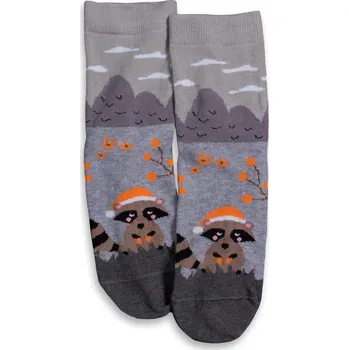 Dětské ponožky se vzorem WOLA MÝVAL šedé Velikost: 27-29