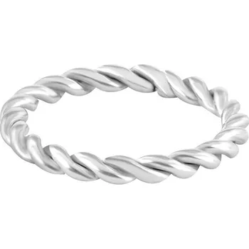 Módní doplněk Troli Moderní kroucený ocelový prsten 55 mm + 2 měsíce na vrácení zboží