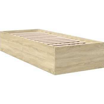 Postel Jednolůžková dřevěná postel VidaXL 90x220 cm, vícebarevná