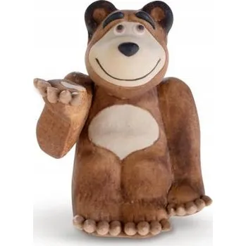 Jedlá dekorace na dort CUKROVÉ FIGURKY OZDOBA NA DORT Máša a Medvěd