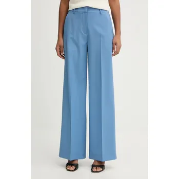 Vlněné kalhoty Weekend Max Mara VISIVO 2615131041600 modrá 95X, vel. 34