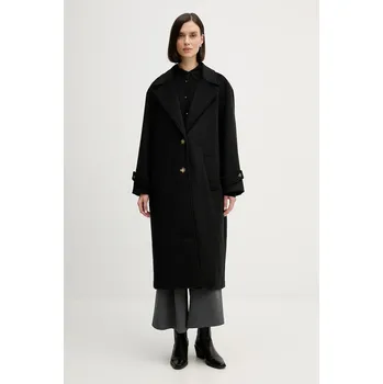 Dámský kabát Kabát s příměsí vlny Pedro del Hierro 7522239 černá 99X, vel. M