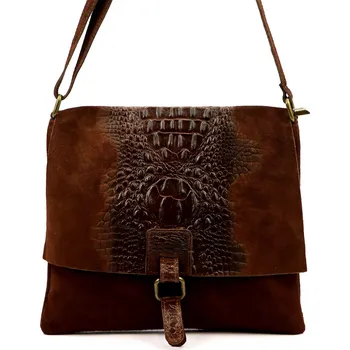 Kabelka Kožená crossbody kabelka Luka 26-076 hnědá