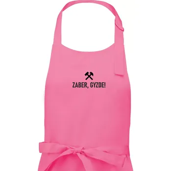 Kuchyňská zástěra ZABER, GYZDE!﻿ - Dámská zástěra na vaření - Univerzální velikost ( Růžová )