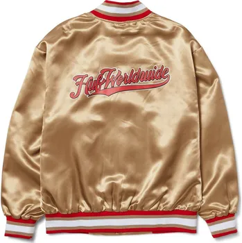 Pánská bunda huf Pánská bunda crackerjack satin baseball jacket oatmeal