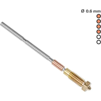 Příslušenství k 3D tiskárně Prusa Tryska Mosazná 0,6mm