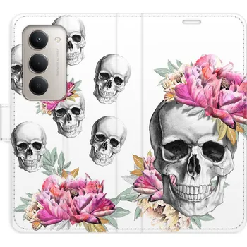 Pouzdro na mobilní telefon Flipové pouzdro iSaprio - Crazy Skull - Xiaomi Redmi 15