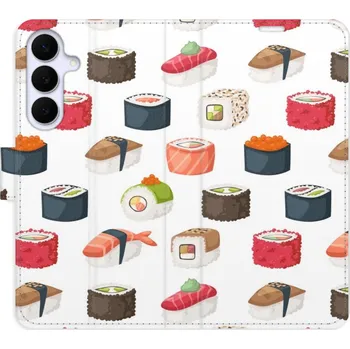 Pouzdro na mobilní telefon Flipové pouzdro iSaprio - Sushi Pattern 02 - Samsung Galaxy S25 FE