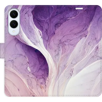 Pouzdro na mobilní telefon Flipové pouzdro iSaprio - Purple Paint - Samsung Galaxy S25 Edge