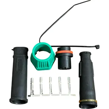 Autodíl FRISTOM Zástrčka bajonet 5 pin IP67 univerzální zelená - pravá