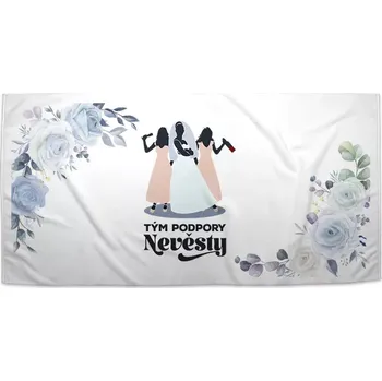 Osuška Sablio Ručník Tým podpory nevěsty - 50x100 cm