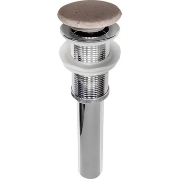 Umyvadlo Sapho Umyvadlová výpust 5/4", click-clack, betonová zátka, bílý pískovec - NDBH7000