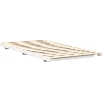 Postel Jednolůžková dřevěná postel VidaXL 90x200 cm bílá