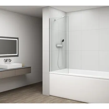 Vanová zástěna Polysan FISA vanová zástěna 700x1500mm, chrom, čiré sklo - FS1072-C