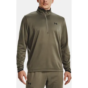 Pánská mikina Under Armour Mikina UA Armour Fleece 1/2 ZIP-GRN - Pánské Under Armour kaki 2004310
