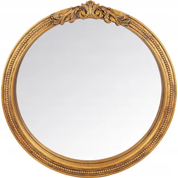 Zrcadlo Zrcadlo Domdekoracji nástěnné kulaté rám dřevo 800 x 820 mm