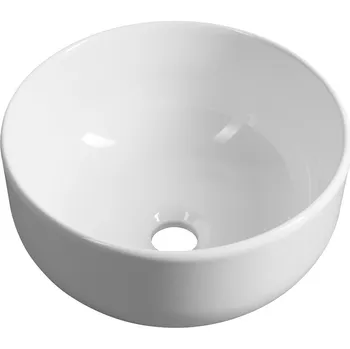 Umyvadlo Sapho EMMI keramické umývátko na desku, Ø 33cm, bílá - TU0077