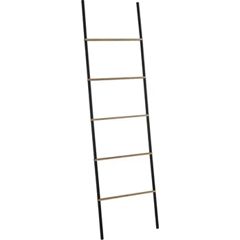 Držák na ručník Gedy KENTA sušák ručníků na opření 450x1610x21mm, černá/bambus - 303141