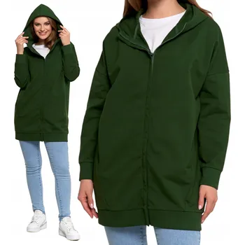 Dámská mikina Mikina Moraj rozepínací s kapucí zelená M/L