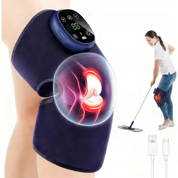 Masážní přístroj MASÁŽNÍ PŘÍSTROJ NA KOLENA S NAHŘÍVÁNÍM A VIBRACEMI BEZDRÁTOVÝ PRO ARTRITIDU A ISCHIAS
