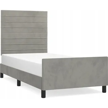 Postel Jednolůžková dřevěná postel VidaXL 80x200 cm, odstíny šedé