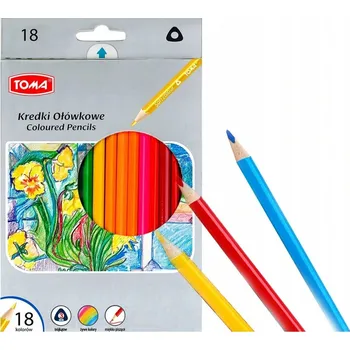 Výtvárné potřeby Pastelky Toma 18 ks