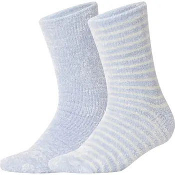 Dámské ponožky esmara® Dámské hebké ponožky, 2 páry (pruhovaná/modrá, 35-38)