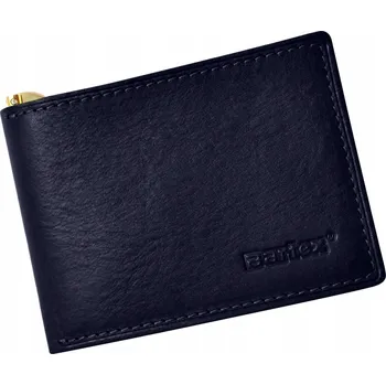 Peněženka BARTEX 472-M Pánská kožená peněženka s klipem Slim, bankovková RFID Námořnická Modrá