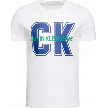 Pánské tričko Calvin Klein Jeans pánské tričko bílé originál J30J313241 S