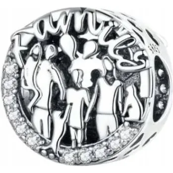 Přívěsek Přívěsek Charms Rodina Family Stříbro 925