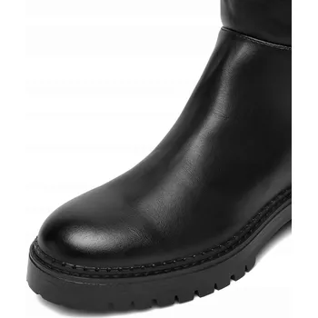 Dámské kozačky Deezee dámské mušketýrky černé 58573-10