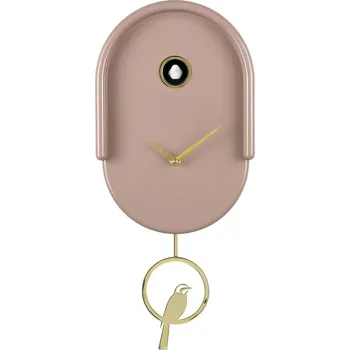 Hodiny Nástěnné hodiny s kukačkou Karlsson Tweet 42 cm KA6069BR hnědá 84X