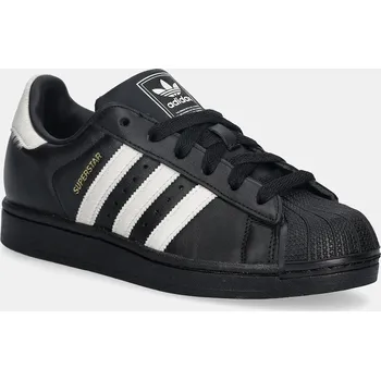 Dámské tenisky Kožené tenisky adidas Originals Superstar II KI3574 černá 99X, EUR 37 1/3