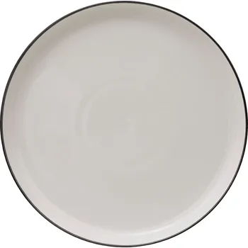 Talíř Secret de Gourmet Porcelánový jídelní talíř ALIX s černým okrajem, Ø 27 cm