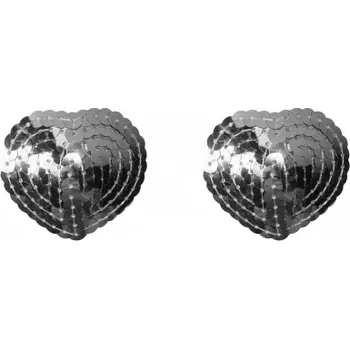 Ozdoba na bradavku Nálepky na bradavky Burlesque Rand Silver