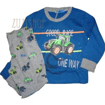Chlapecké pyžamo s traktorem Kugo MP1550, vel. 122 petrolejové