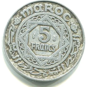 MAROKO. 5 francs 1370. Y-48