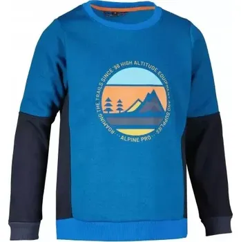 Chlapecká mikina Dětská mikina ALPINE PRO RONDO KSWU168 MODRÁ 92-98