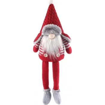 Vánoční dekorace eCa KSN10 Vánoční dekorace Skřítek 41 cm červený