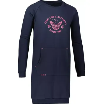 Dívčí oblečení Dívčí šaty ALPINE PRO ANAHO KSKY117 MODRÁ 92-98