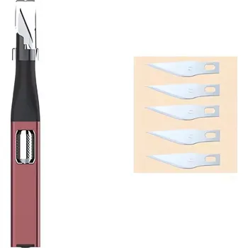 Pracovní nůž Pronett XJ5441 Modelářský nůž s náhradními čepelemi červený