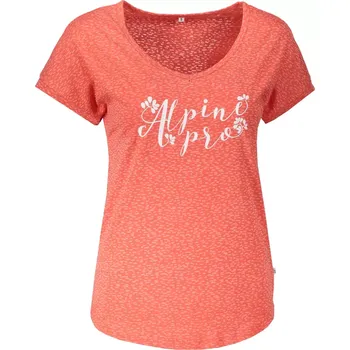 Dámské oblečení Dámské tričko s krátkým rukávem ALPINE PRO HARISA 2 LTSN420 ORANŽOVÁ XS