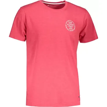 Pánské oblečení Pánské triko ALPINE PRO ROZEN MTST473 ČERVENÁ XS