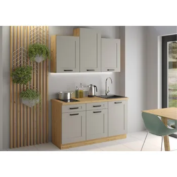 Kuchyňská linka Kuchyňská linka 150 cm Luna 1 - Dub artisan + Clay grey
