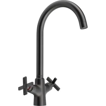 Vodovodní baterie Sapho XELLA stojánková dřezová baterie, gun metal - XE603GM